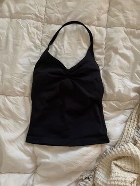 Dfyne Black Halter Tank Top